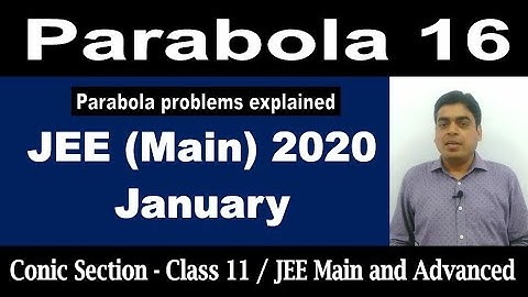 Parabola # 16 | JEE Main 2020 January Questions of Parabola | PYQs | Class 11 | JEE Main/Advanced
