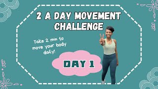 2 A Day Movement Challenge Day 1 | The Simple Challenge That Gets You Moving Daily | Sarnia Inspires