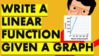 LINEAR FUNCTIONS | WRITE A LINEAR FUNCTION EQUATION GIVEN A GRAPH + Example 1 Net Worth