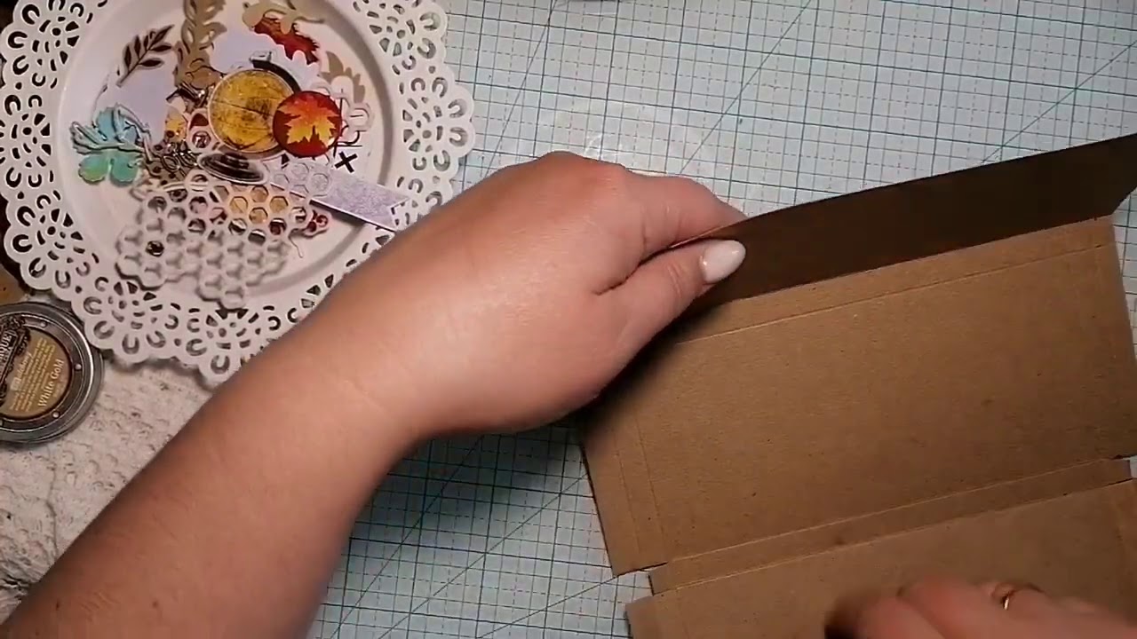 Скрапбукинг. Шоколадница ко дню учителя. Процесс создания. 