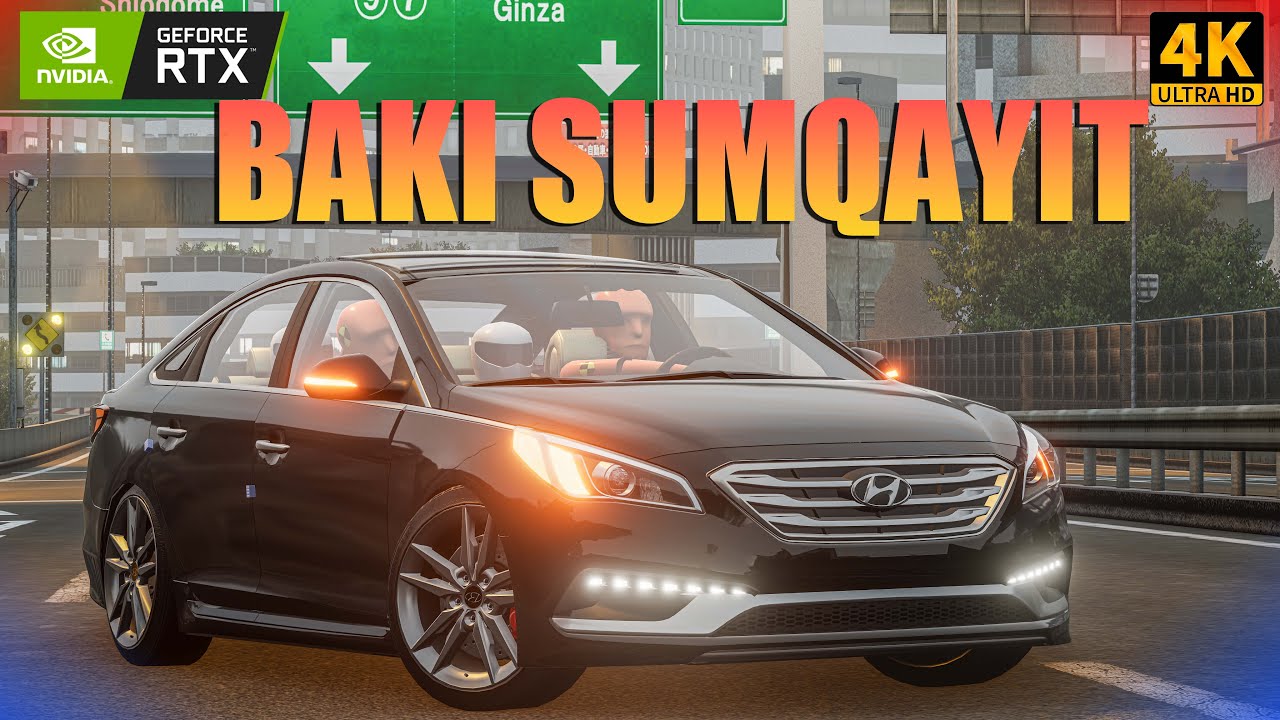 Bakı Sumqayıt Hyundai Sonata 2T Canavar  Lotu Şəmi  | BeamNG.Driver |  #malikbedelov  #aftoş