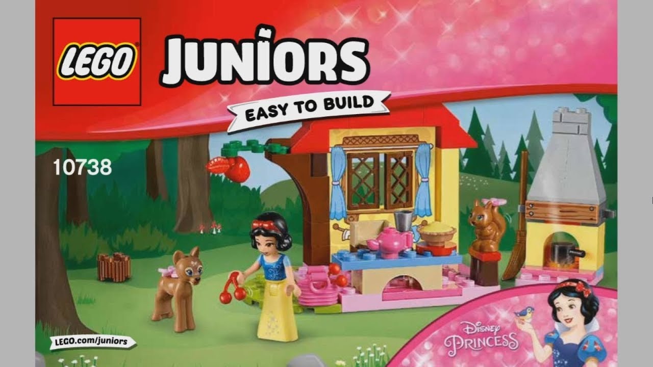 2017 LEGO Juniors 10738 Snow White's Forest Cottage - instruction timelapse