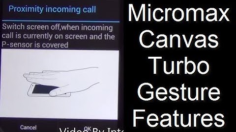 Micromax Canvas Turbo A250 Gesture Features Demonstation & Review Video HD
