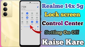Realme 14x 5g Lock Screen Control Centre Setting Kaise On Kare // Control Centre In Realme 14x 5g