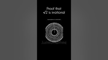 Proof that √2 is irrational #maths #squareroot #shorts #justmathwithme