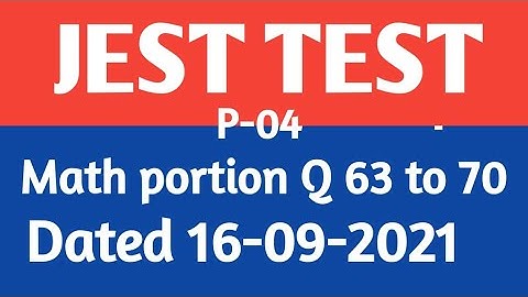 Today JEST IBA STS TEST dated 16-09-2021| part-04 jest paper Math portion sindh