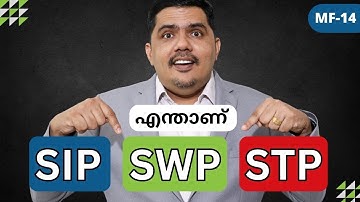 What is SIP, STP & SWP in Mutual Fund? - A Beginners Guide in Malayalam - MF14 - SIP 4 NRI