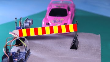 How to make Automatic Smart Car Barrier System with Arduino | Arduino Project