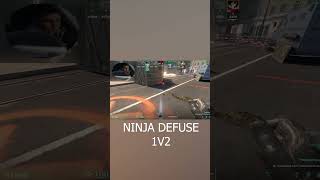 #shorts de_overpass ninja defuse 1v2? #cs2 #cs2overpass #counterstrike2 #counterstrike #cs2faceit