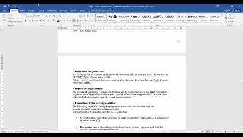 Correctness of Fragmentation