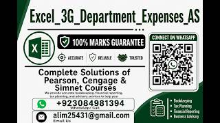 Excel_3G_Department_Expenses_AS | Excel 3G Classwork - Department Expenses | GO22_XL_CH03_GRADER_3G