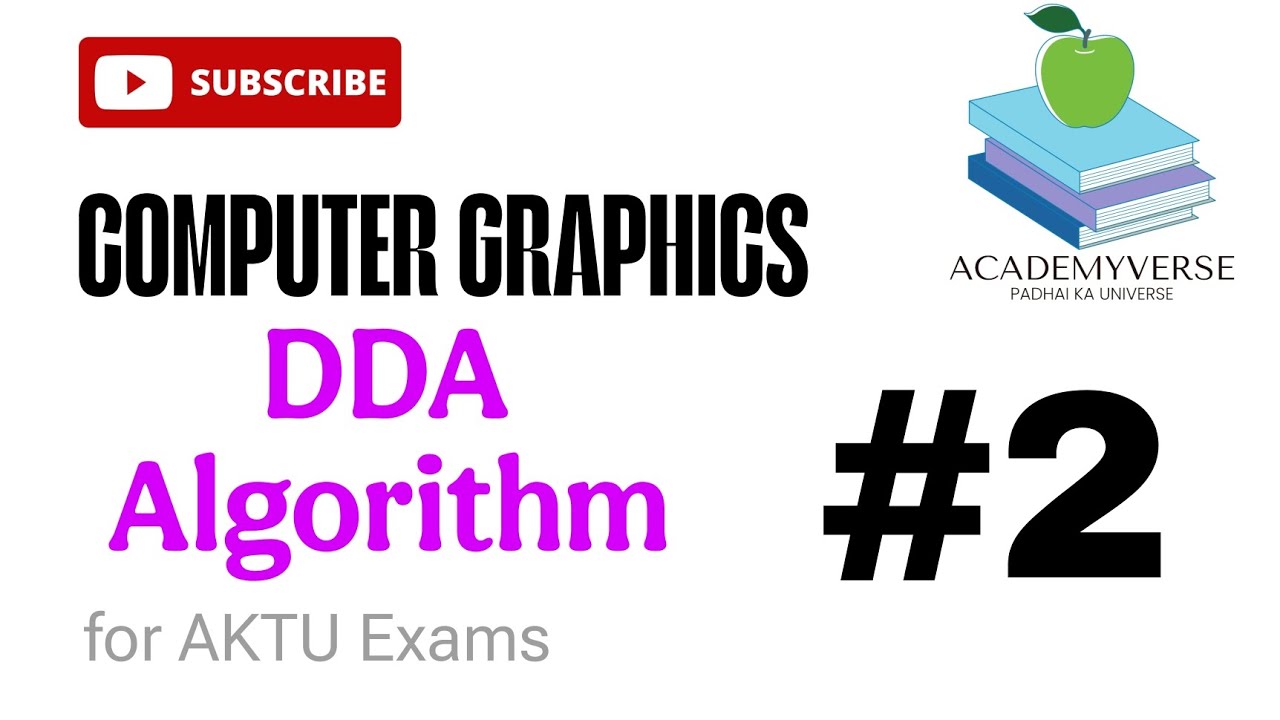 #2 DDA Line Drawing Algorithm | Computer Graphics | Unit 1 | Aktu - YouTube