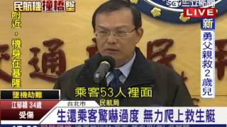 慘！復航墜河　生還者發抖淌血待援｜三立新聞台