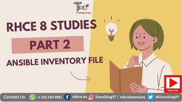 RHCE 8 Studies Part 2 | Ansible Inventory File