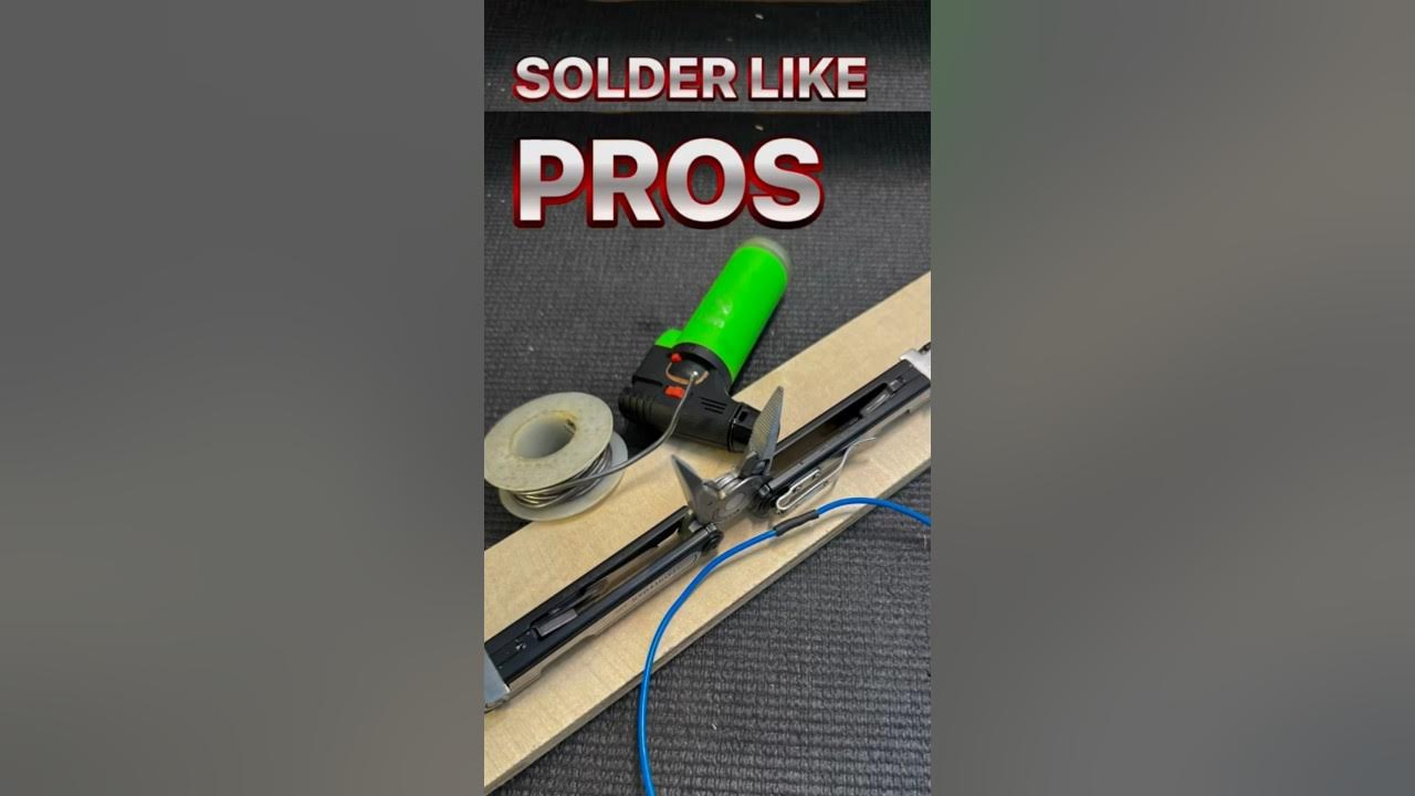 How to use your multitool for field soldering. Leatherman Ark has the