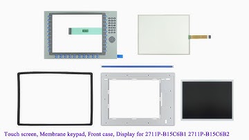 2711P-B15C6B1 2711P-B15C6B2 Front Case, Touch Screen, Membrane Keypad for PanelView Plus 1500