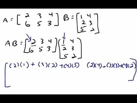 Linear Algebra- Scalars and Matrix Multiplication - YouTube