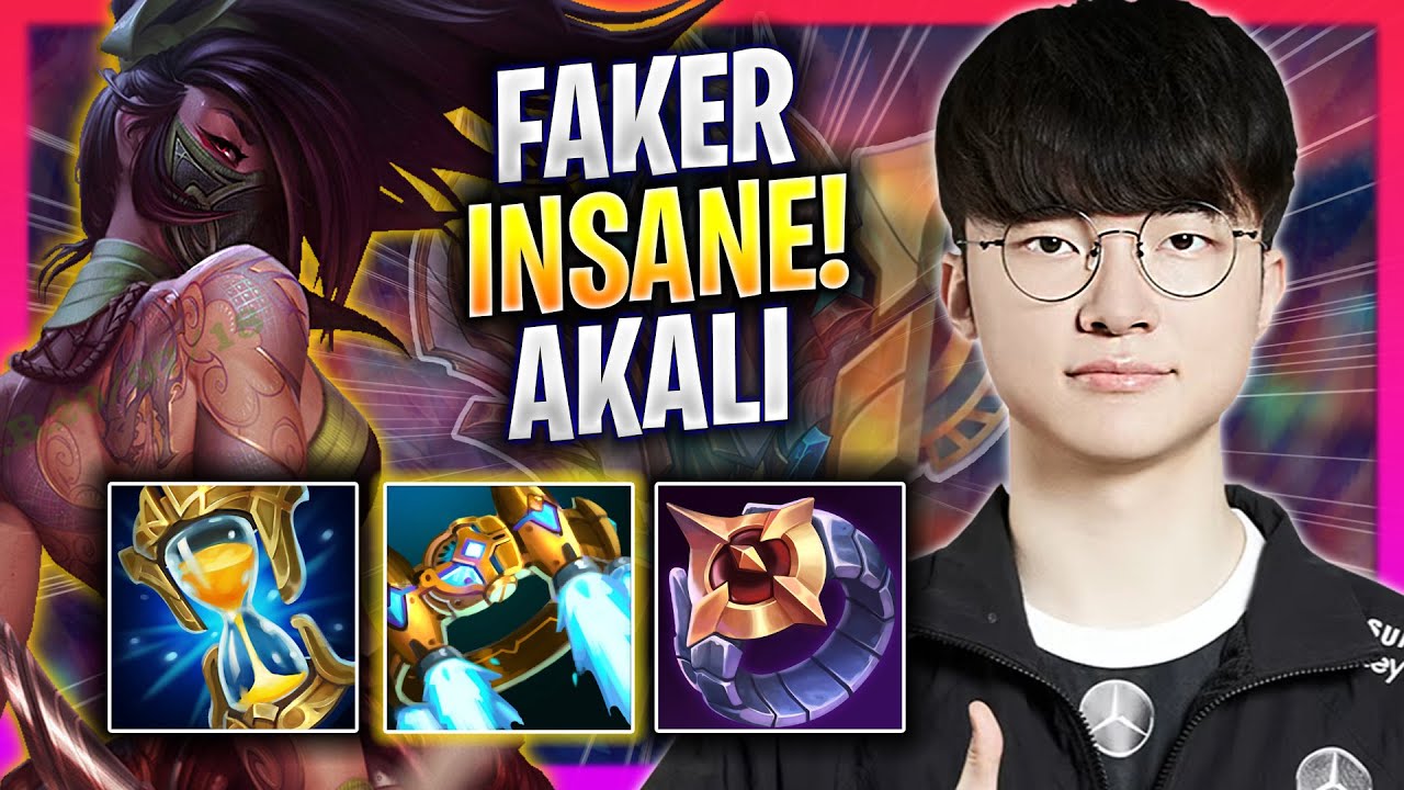 FAKER IS INSANE WITH AKALI! - T1 Faker Plays Akali MID vs Twisted Fate ...