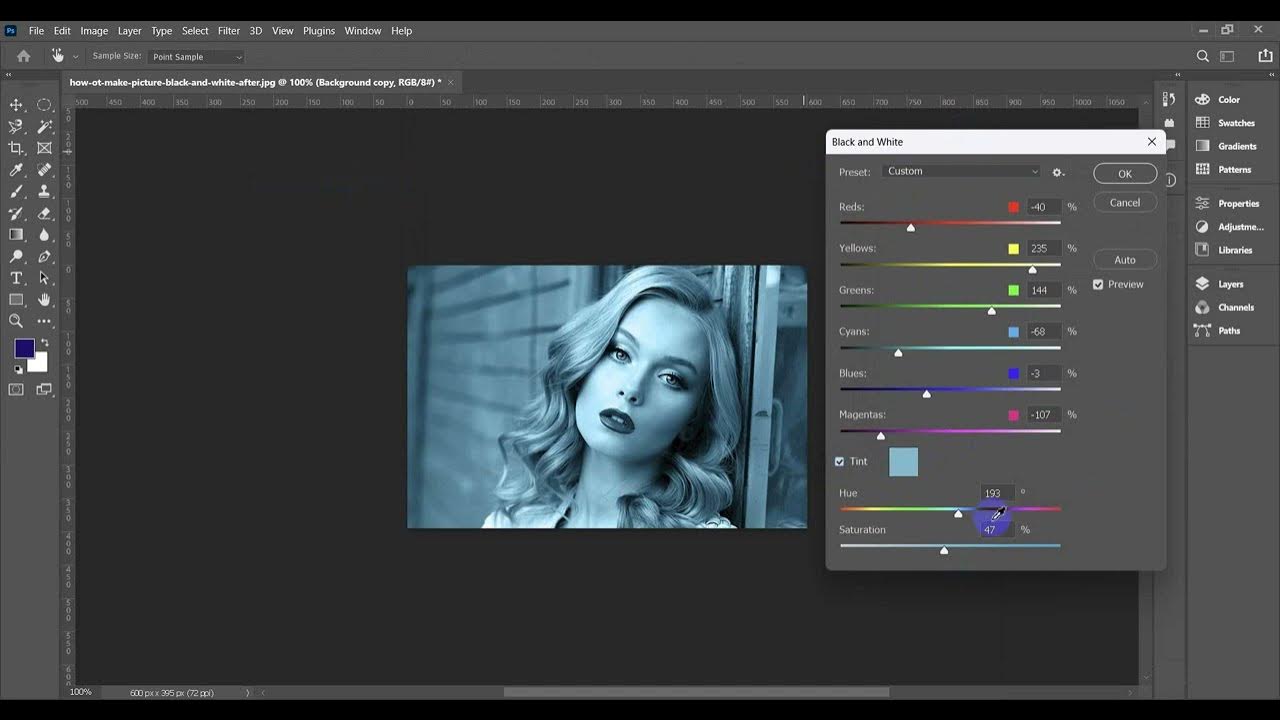 basic-change-black-white-to-color-adobe-photoshop-practice-youtube