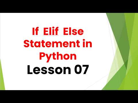 If Elif Else Statement in Python | Beginner Tutorial