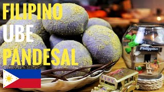 Foreigner Baked Trending Ube Cheese Pandesal | الخبز الارجواني الشهير في الفلبين المحشو بالجبنة