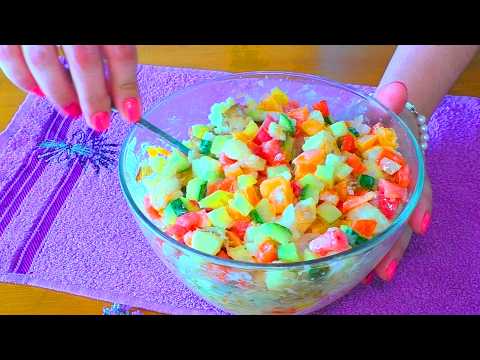 Это самый вкусный салат этого сезона.Этот САЛАТ СРАЗУ стал нашим любимчиком!Простой Салат до Безумия
