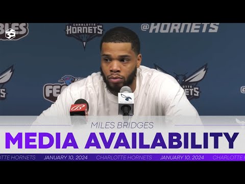 Hornets vs Kings: Miles Bridges Postgame Media Availability | 1/10/2024