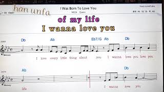 I was born to love you/Queen💋노래방 반주*기타 코드 악보*가라오케💖Karaoke*Sheet Music*Chord*MR