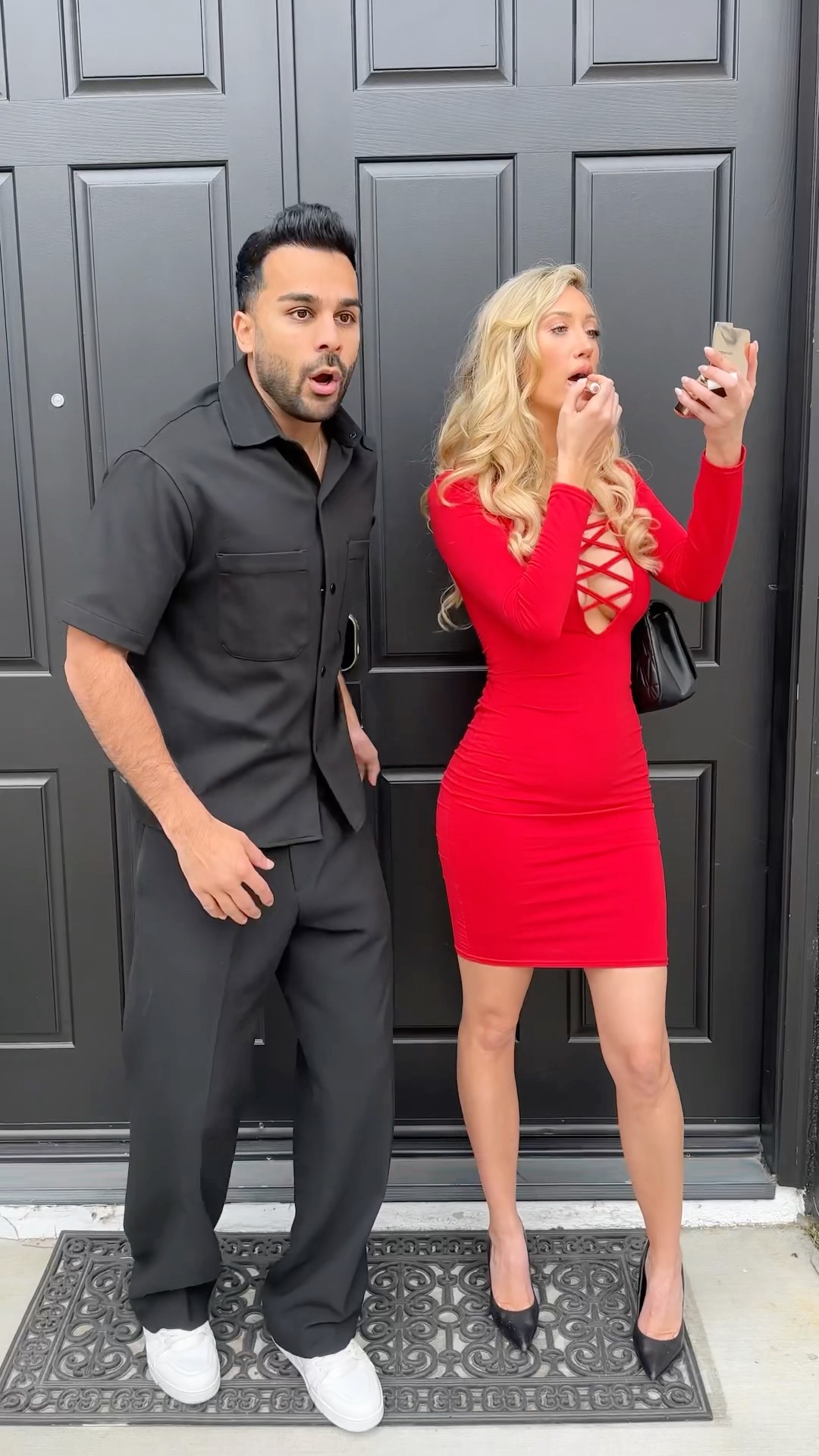 How she looks at home VS outside