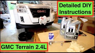 How to change the Engine oil GMC Terrain 2.4L (DIY)