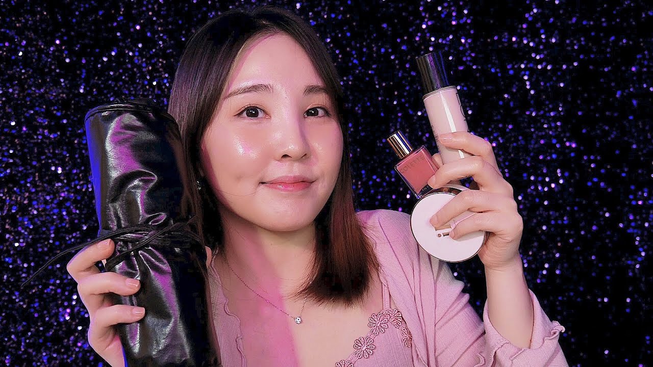 Make up ASMR 💄｜화장하면서 화장품 장단점 소개｜뚜껑, 브러쉬 등 화장품 만지는 소리