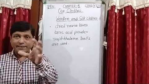 Class IV EVS 01 09 2021 by Mr Rupesh Chapter 8 Our Clothes