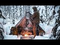 -20°C WINTER BUSHCRAFT OVERNIGHT - SURVIVAL SHELTER - LONG LOG FIRE - NO SLEEPING BAG - MY FAILURE