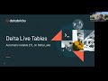 Delta Live Tables — Databricks Tech & Career Talks (January 27, 2022)