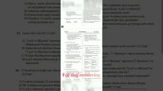 4 Cü Sinif Monitorinq