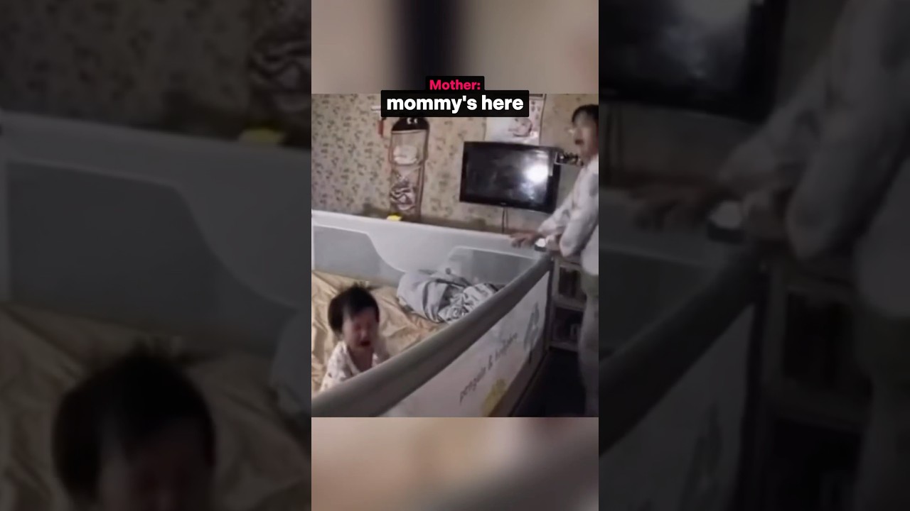 She Stops Crying Instantly When Mother Appears