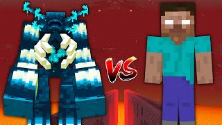 Mutant Warden vs Herobrine in Nether!