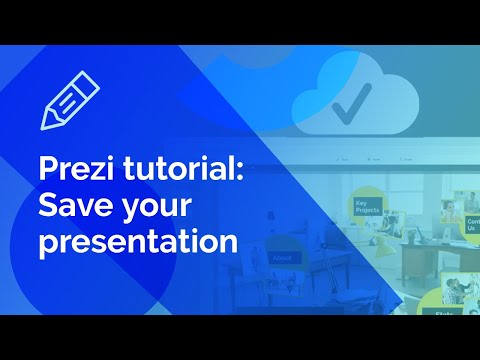 Prezi tutorial: How to save your presentation