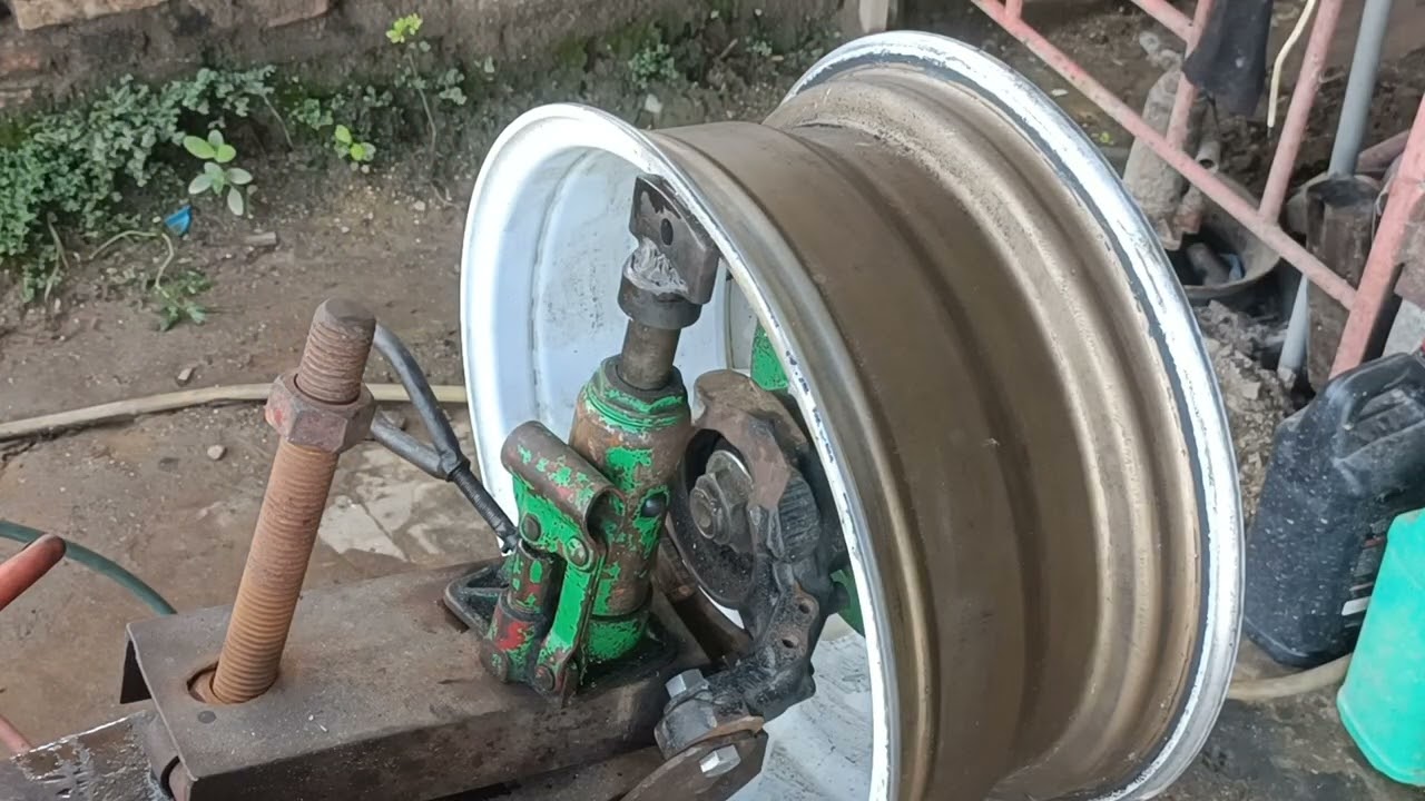 Cara press velg mobil pecah/penyok 