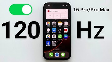 How To Turn On 120Hz Refresh Rate on iPhone 16 Pro / Pro Max