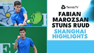 Fabian Marozsan STUNS Casper Ruud | Shanghai 2023 Highlights