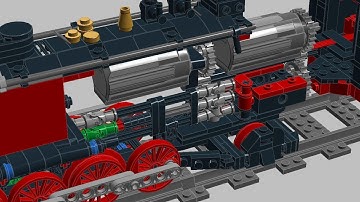 LEGO 1:48 China Railways / Iowa Interstate QJ v2 (Power Functions)