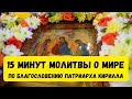 КАНОН БОГОРОДИЦЕ + МОЛИТВА О МИРЕ НА УКРАИНЕ / благословение патриарха Кирилла