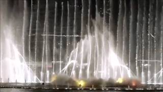 The Dubai Fountain Performing the DHL Express theme Song