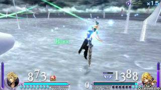 Dissidia Final Fantasy Cloud vs Zidane