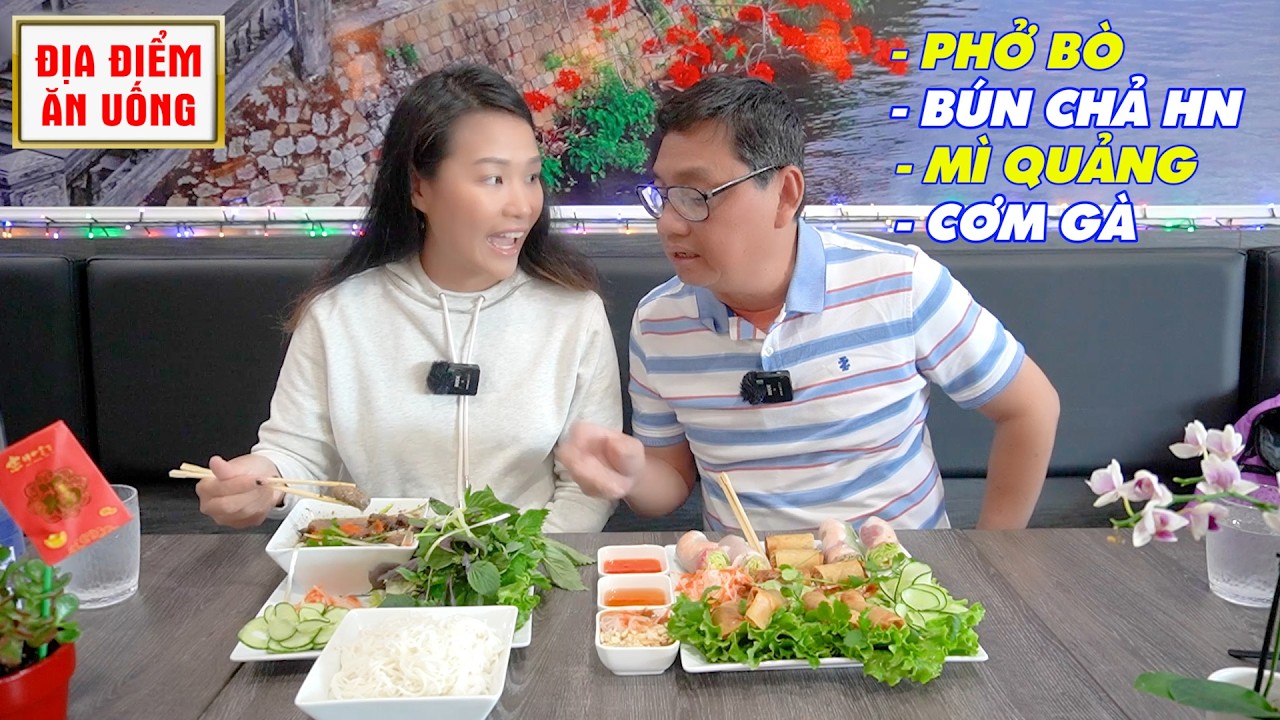 Địa điểm ăn uống: Phở sườn bò, Bún chả Hà Nội, Mì Quảng, Cơm gà #tiến Minh 65 #minhngo