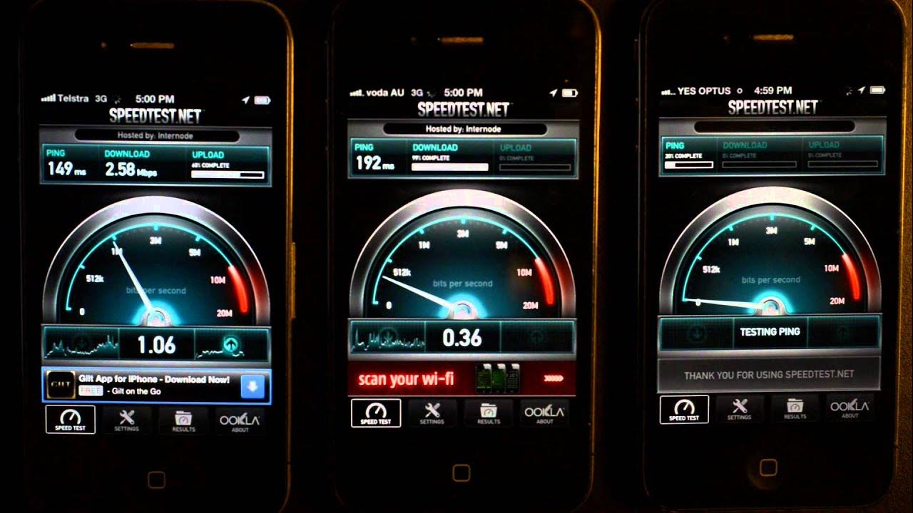 Telstra vs. Vodafone vs. Optus YouTube