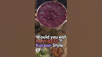 They Eat Plain RAW BEEF in Korea?! 😱#RawBeef #KoreanFood #RawMeat #FoodShorts #CultureShock