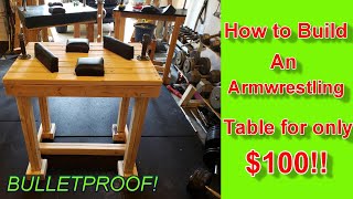 How I Built I The CRAZIEST Gym Ever Series: Armwrestling Table