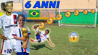 This 6 YEAR OLD KID is a FOOTBALL PHENOMENON! [Ronaldinho JR]